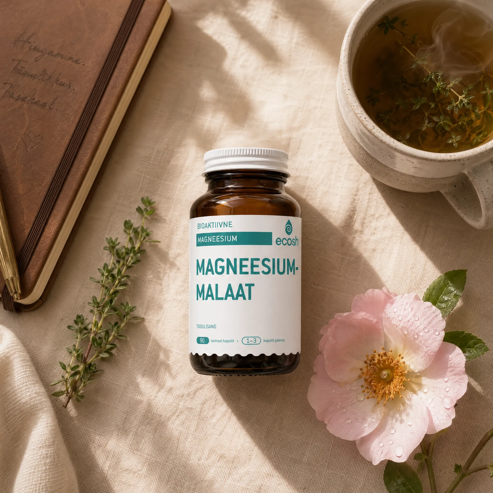 Ecosh flatlay morning ritual